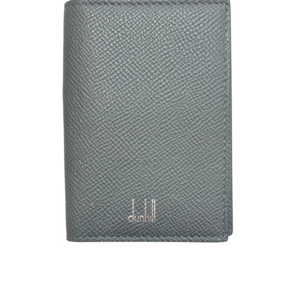 Dunhill gray leather card holder